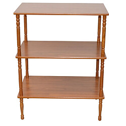 Decoshop26 Étagère 3 niveaux - Chêne