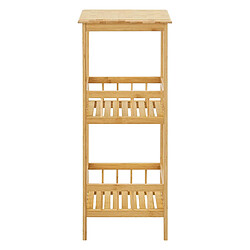 Étagère Helloshop26 de rangement à 3 niveaux - Bambou naturel