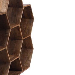 BOIS & CHIFFONS Petite étagère hexagonale