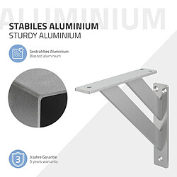Ml-design Équerres d'étagère murale - Argent pas cher