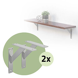 Ml-design Support d'étagère murale - Argent