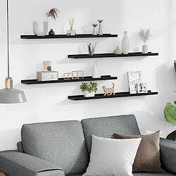 Avis Étagères murales VIDAXL - Noir MDF