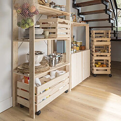 Astigarraga Étagère colonne pin massif - Beige