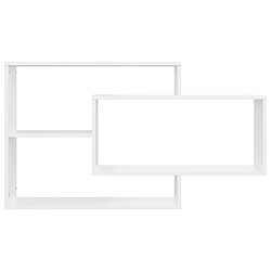 Acheter Vidaxl Étagères murales Blanc Bois