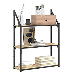 Avis vidaXL Étagère murale - Chêne sonoma