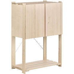 Acheter Astigarraga Étagère colonne pin massif - Beige