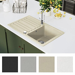 Avis VidaXL Évier de cuisine Granit Beige
