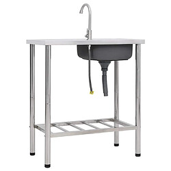 Acheter vidaXL Évier de Camping Seul Lavabo avec Robinet