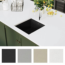 Avis VIDAXL Évier de cuisine Granite Noir
