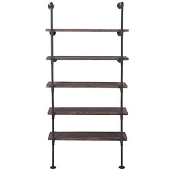 Decoshop26 Étagère industrielle - Marron