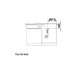 Acheter Evier à encastrer 86cm silgranit noir - 526087 - Legra Xl 6s - BLANCO