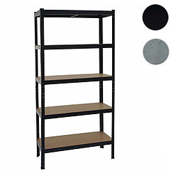 Mendler Étagère métallique industrielle - Noir