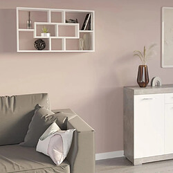 FMD Etagère murale rectangulaire - Blanc