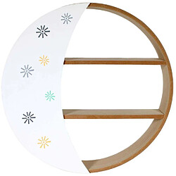 Avis The home deco factory étagère murale demi-lune - Blanc