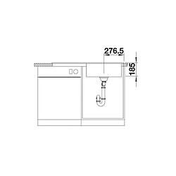 Acheter Evier à encastrer 100cm silgranit jasmin - 524171 - Zenar Xl 6 S - BLANCO