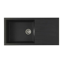 STRADOUR Evier en SMC Noir