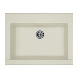 STRADOUR Évier Hexo 1 Bac Blanc