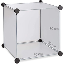 Helloshop26 Étagère cube modulable 9 casiers - Noir