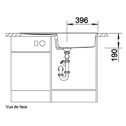Avis Evier à encastrer 60cm silgranit - 525932 - Métra Xl 6s - BLANCO