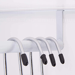 Helloshop26 Armoire plastique avec tringle - Blanc