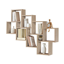 MES Étagère design BECKY - Chêne clair