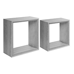 Sanitec AHD Lot de 2 étagères cube Ginevra
