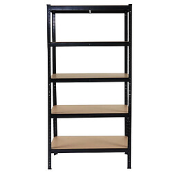 Mendler Étagère métallique industrielle - Noir