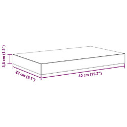 vidaXL Étagères murales flottantes 2 pcs - Chêne pas cher