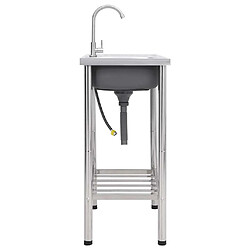 Avis vidaXL Évier de Camping Seul Lavabo avec Robinet