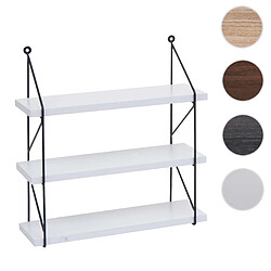 Mendler Étagère murale HWC-K78 - Blanc