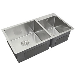 Monstershop KuKoo Évier Double Inox
