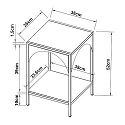 Étagère Helloshop26 autoportante en acier - Blanc