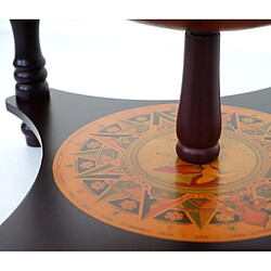 Mendler Globe bar de salon - Marron pas cher