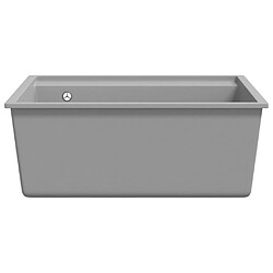 Acheter vidaXL Évier 1 Bac Granit Gris