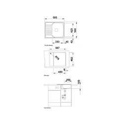 Acheter Evier à encastrer 45cm inox - 516524 - Tipo 45 S Mini - BLANCO