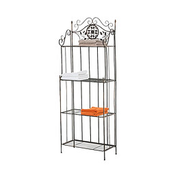 Decoshop26 Étagère de rangement 4 niveaux - Bronze