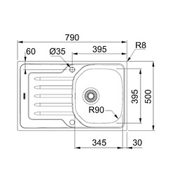 Franke Pack Evier Ondaline - Inox