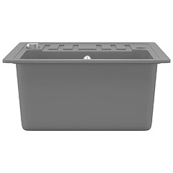 Acheter vidaXL Bac unique Granit Gris