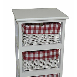 Decoshop26 Étagère colonne sur pied - Blanc