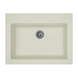 STRADOUR Évier Hexo 1 Bac Blanc