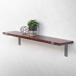 Avis ML-Design Lot de 2 Équerres d'Étagère Gris