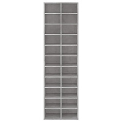 Acheter VidaXL Armoire à chaussures - Gris béton