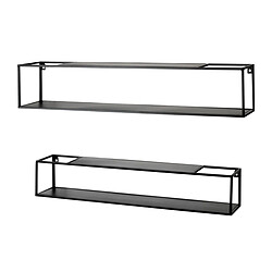 Pegane Étagère murale métal - Noir