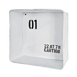 Pegane Étagère murale métal - Blanc