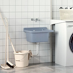 Avis VidaXL Lavabo mural résine 50x35x24 cm
