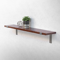 ML-Design Lot de 2 Équerres d'Étagère Gris pas cher