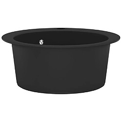 Acheter VidaXL Bac Rond - Noir Granit