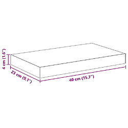 vidaXL Étagères Flottantes Chêne et Blanc 40x23x3,8 cm pas cher