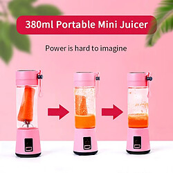 Mini-presse à jus électrique USB - Bleu pas cher