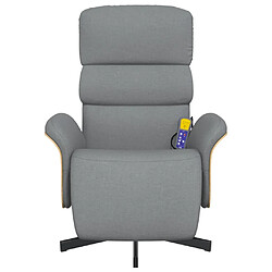 Avis VidaXL Fauteuil inclinable massage - Gris clair